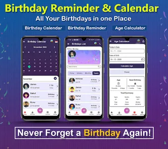 Birthday Reminder & Calendar screenshot 16