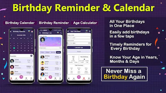 Birthday Reminder & Calendar screenshot 23
