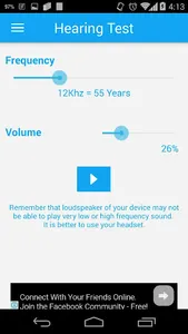 Hearing Test screenshot 1