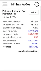 Minhas Ações screenshot 4