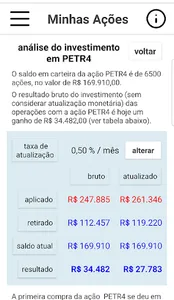 Minhas Ações screenshot 5