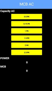 Calculator MCB & POWER AC (Air screenshot 0