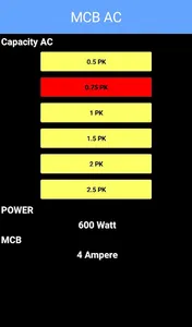 Calculator MCB & POWER AC (Air screenshot 2