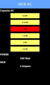 Calculator MCB & POWER AC (Air screenshot 3