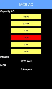 Calculator MCB & POWER AC (Air screenshot 4