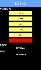 Calculator MCB & POWER AC (Air screenshot 6