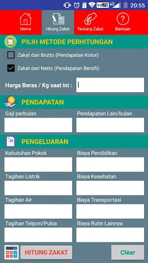 Kalkulator Zakat Profesi screenshot 1