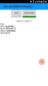 Lend and Borrow Manager 2 screenshot 0