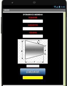 CALCULO DE CONOS screenshot 2
