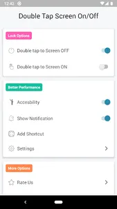 Double Tap Screen on and off screenshot 0