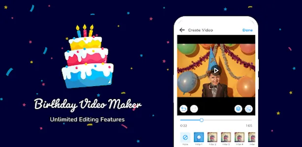 Birthday Video Maker & Music screenshot 0
