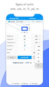 Quick Metal Weight Calculator screenshot 3