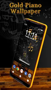 Gold Piano APUS Live Wallpaper screenshot 1