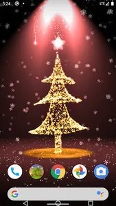 Christmas tree live wallpaper screenshot 0