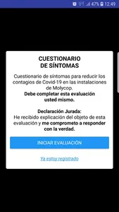 Cuestionario de Síntomas screenshot 0