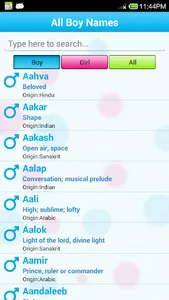 Baby Names and Meanings screenshot 3