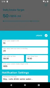 AquaTracker – Water Intake Rem screenshot 5