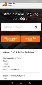 Araba Kaç Para - Araba değeri screenshot 0