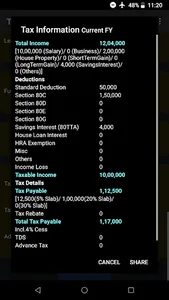 India Tax Calculator FY 2019-2 screenshot 3