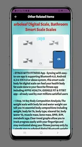 arboleaf smart scale guide app screenshot 4