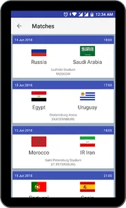 Football World Cup 2018 screenshot 9