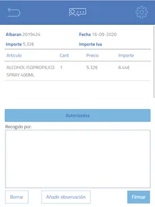 Firma de albaranes screenshot 13