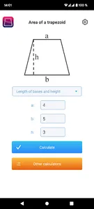 Area of a trapezoid screenshot 16