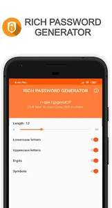 RICH PASSWORD GENERATOR screenshot 0