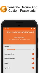 RICH PASSWORD GENERATOR screenshot 1