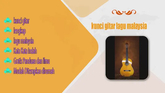 Kunci Gitar Lagu Malaysia screenshot 0