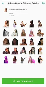 Ariana Grande Stickers App screenshot 1