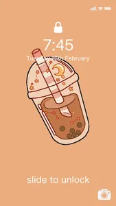 Aesthetic Tea Boba Wallpaper screenshot 15