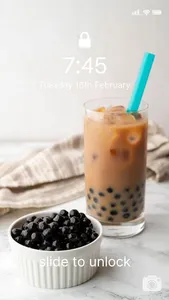 Aesthetic Tea Boba Wallpaper screenshot 19