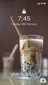 Aesthetic Tea Boba Wallpaper screenshot 20