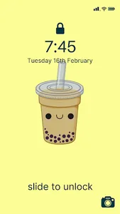 Aesthetic Tea Boba Wallpaper screenshot 22