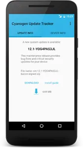 Cyanogen Update Tracker screenshot 0