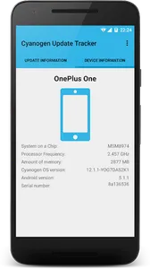 Cyanogen Update Tracker screenshot 2