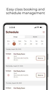 YALA EVOLVED PILATES screenshot 2