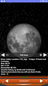 Organic Lunar Calendar screenshot 1