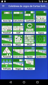 Jogos de Cartas Solitário screenshot 0