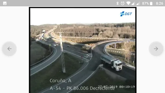 Webcams: DGT Roads Beaches screenshot 0