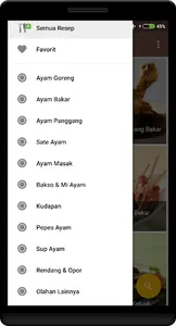 Resep Ayam Terlengkap Offline screenshot 0