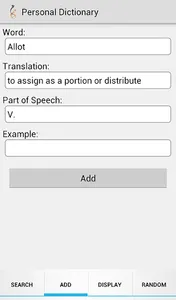 Personal Dictionary screenshot 2