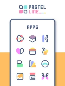 PastelLine IconPack screenshot 4