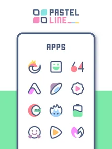 PastelLine IconPack screenshot 5