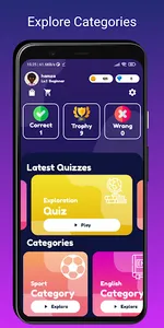 Quizin App | Quiz Application screenshot 0