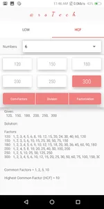 LCM And HCF Solver screenshot 3