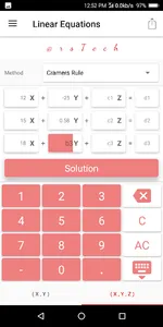 Linear Equations Solver screenshot 0