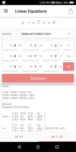 Linear Equations Solver screenshot 3