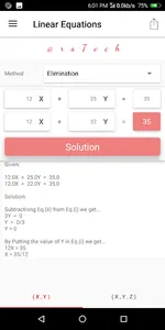 Linear Equations Solver screenshot 5